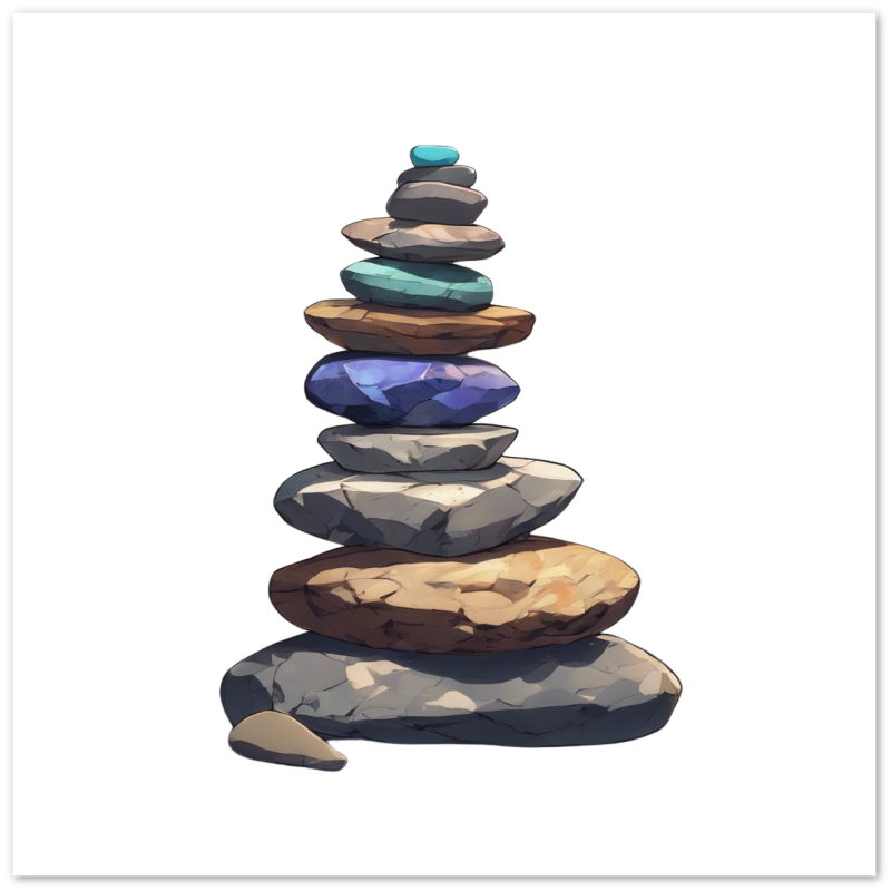 Stacking stones Matte Paper Poster tttttttttttytttyyytttttttttttttttttttttttttt