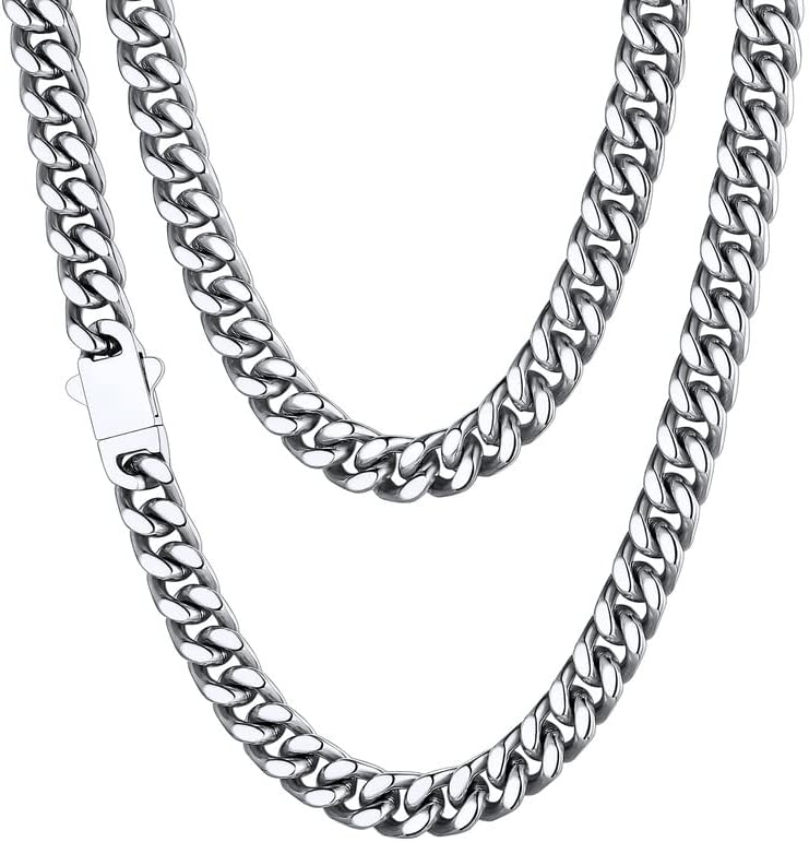 Stainless Steel Mens Cuban Link Chain