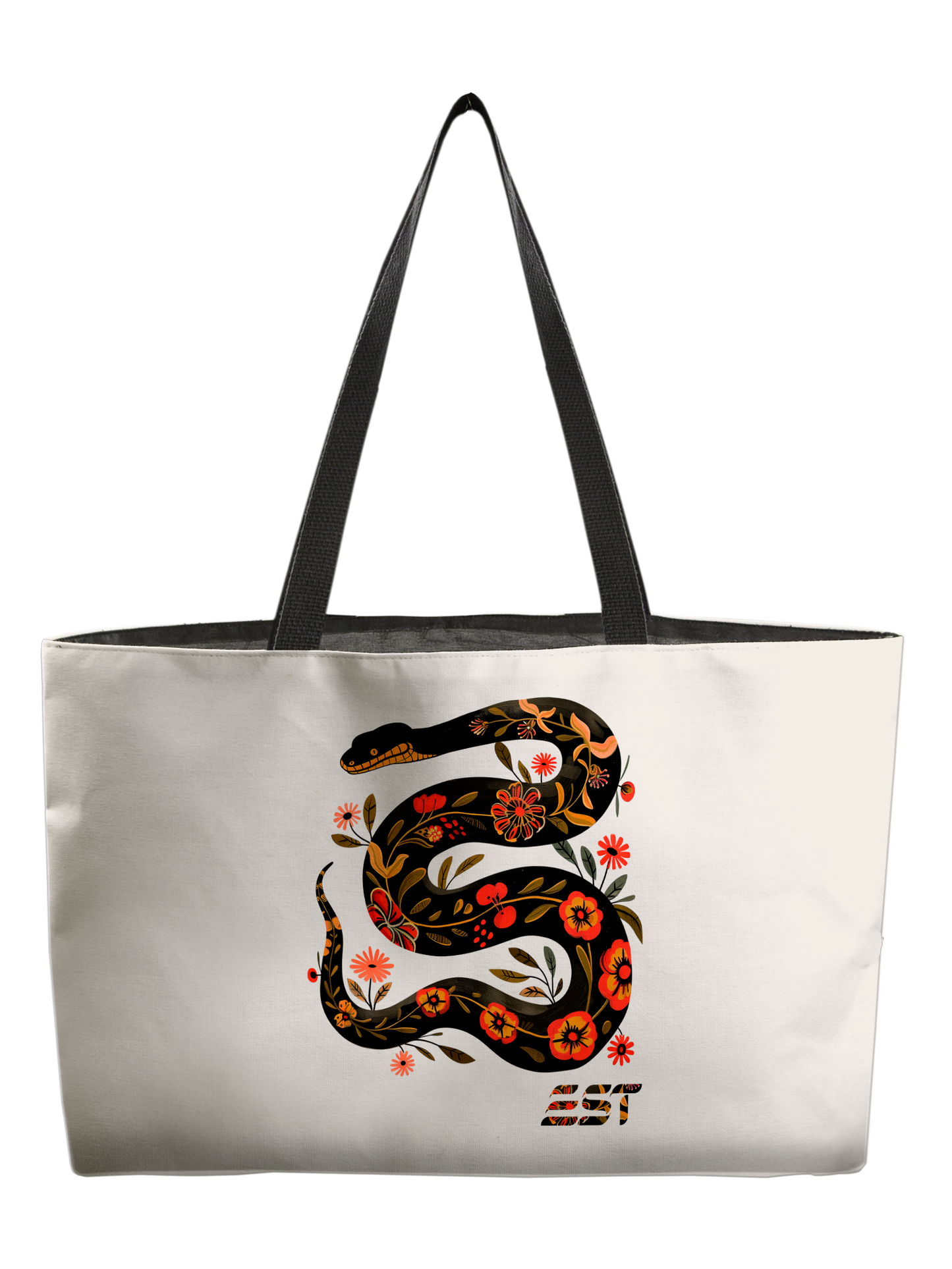 EST Floral Snake Weekender Tote Bag