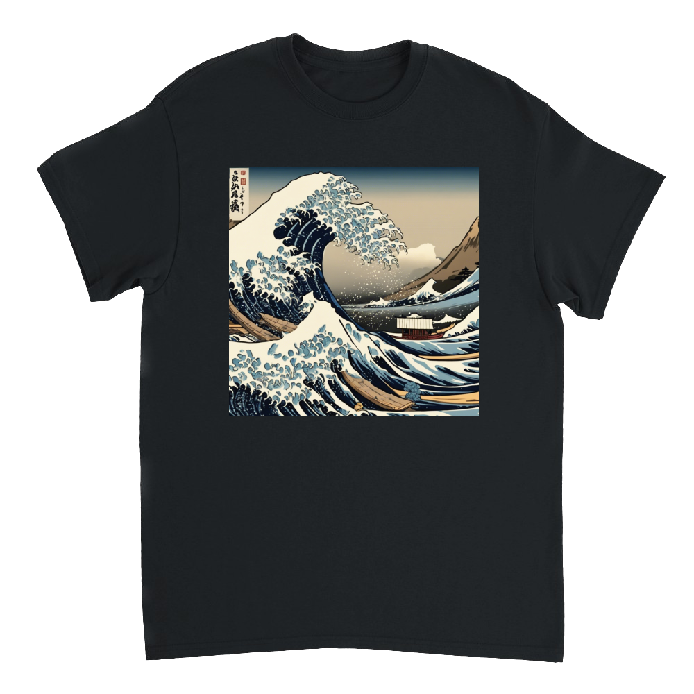 Big wave Premium Unisex Crewneck T-Shirt
