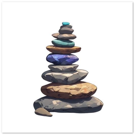 Stacking stones  Matte Paper Poster tttttttttttytttyyytttttttttttttttttttttttttt