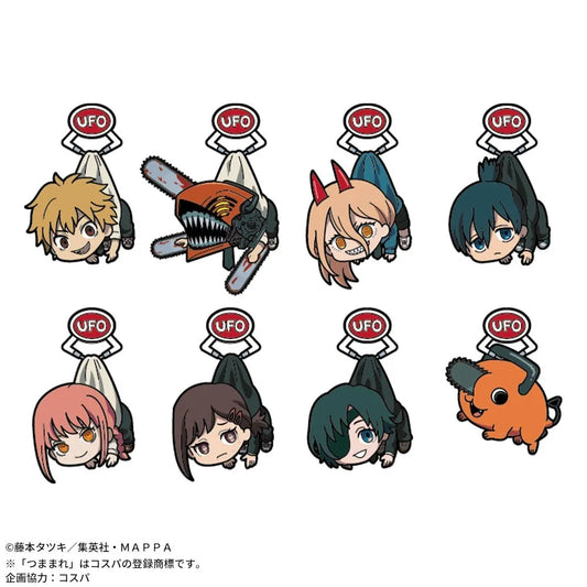 Anya Forger and Chainsaw Man Keychains